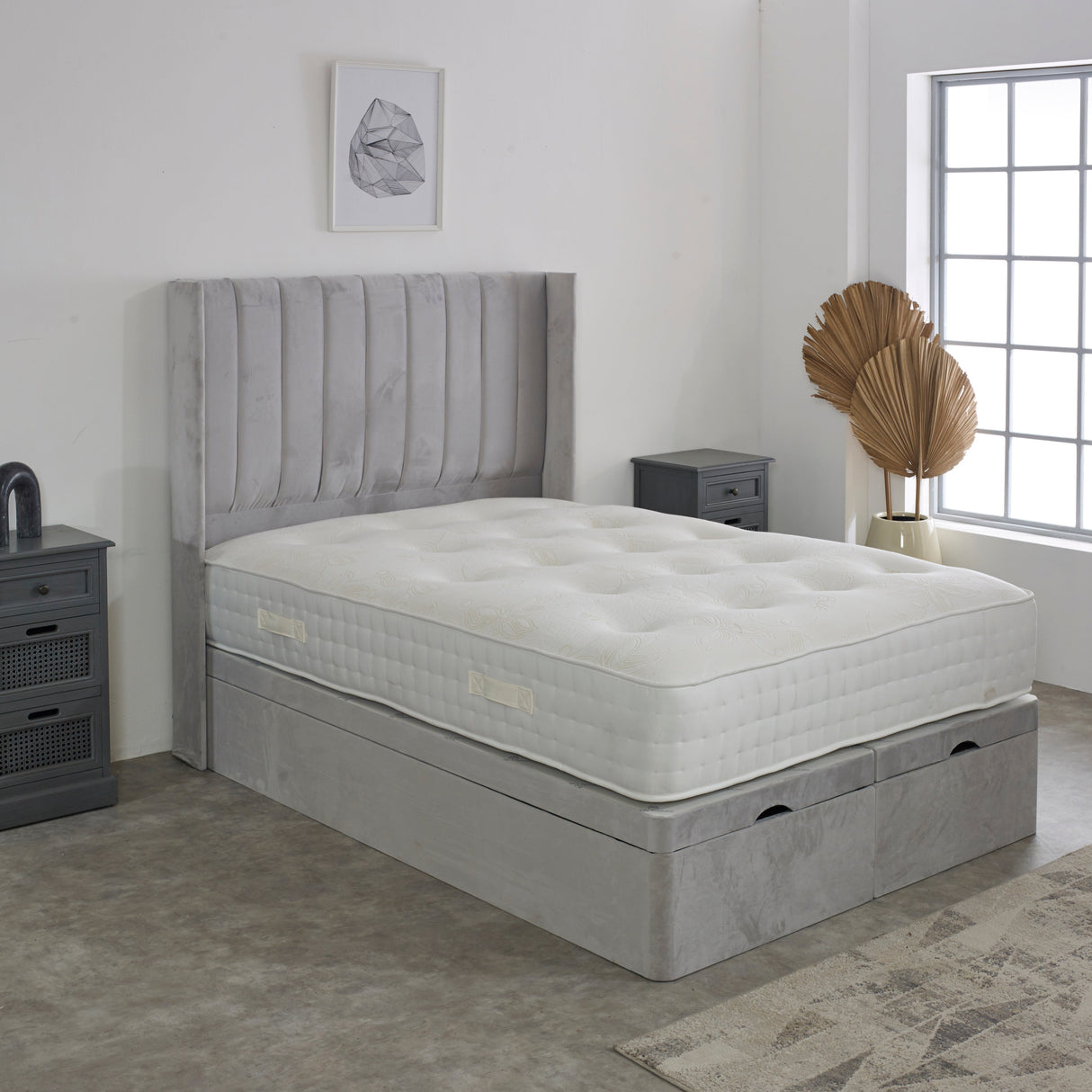 Hendon Winged Ottoman Storage Divan Bed