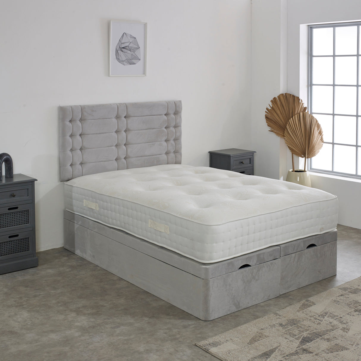 Opal Ottoman Storage Divan Bed Set