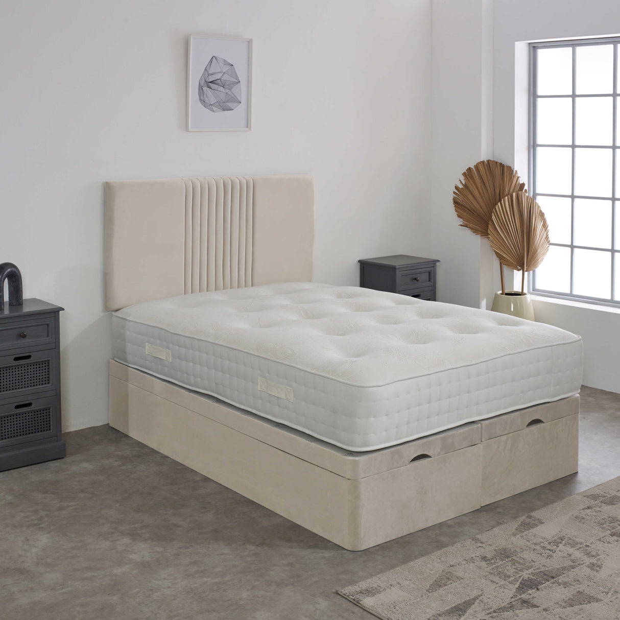 Riyadh Ottoman Storage Divan Bed Set