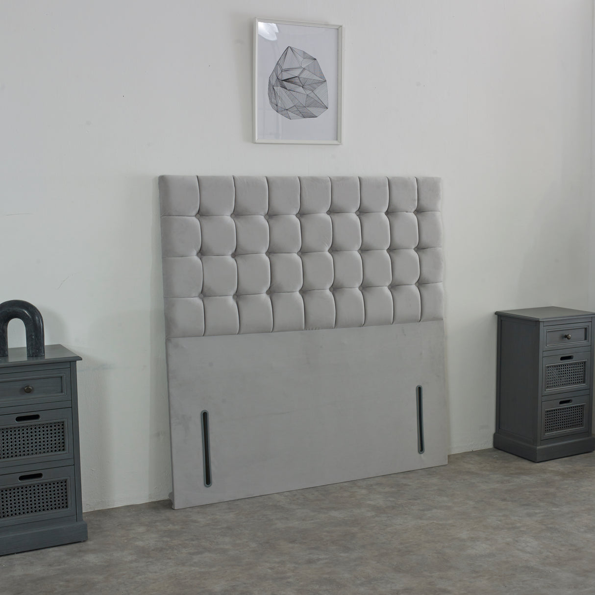 Riviera Upholstered Floor Standing Headboard