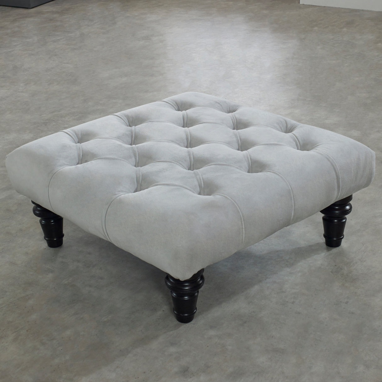 Chesterfield Upholstered Footstool