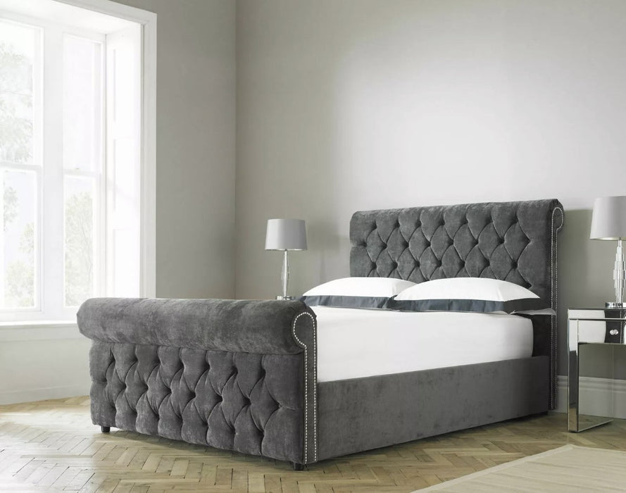 Lusso Chesterfield Upholstered Bed Frame