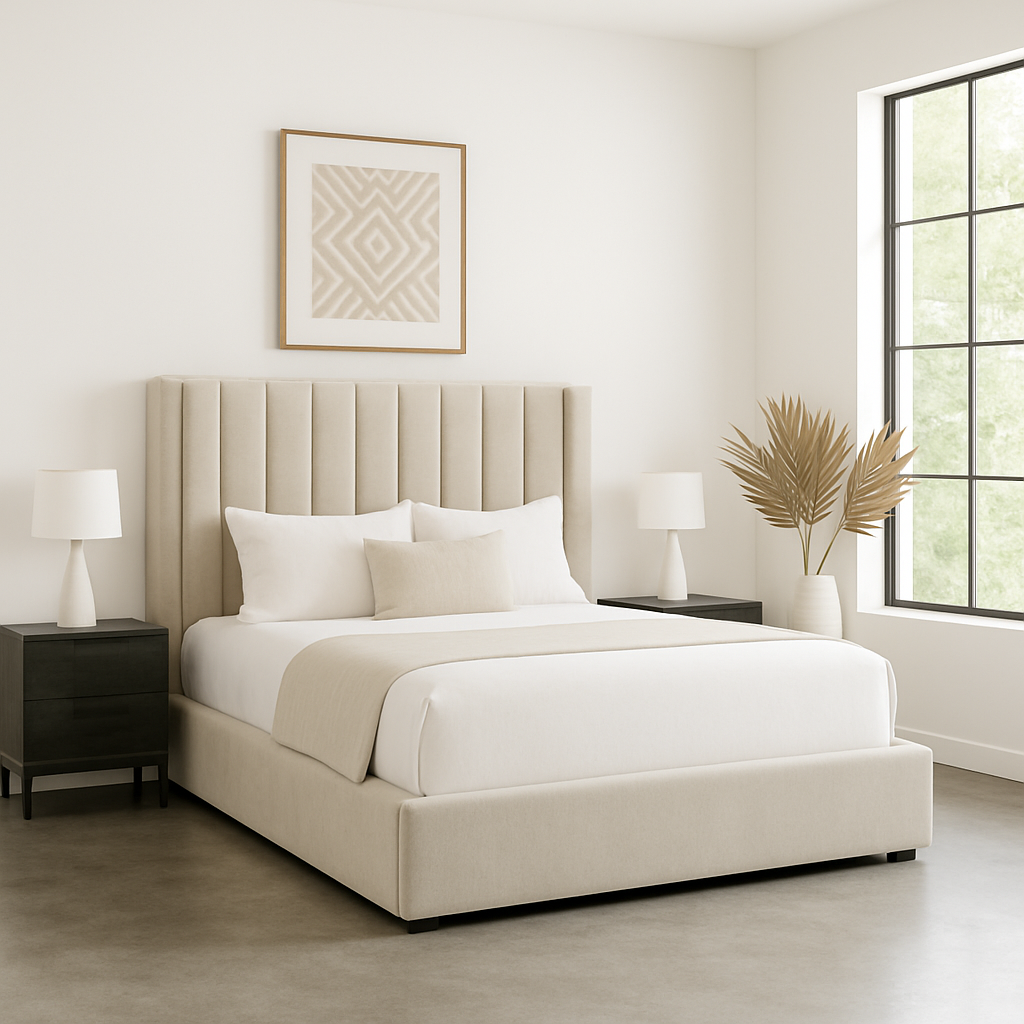 Nueve Winged Bed Frame