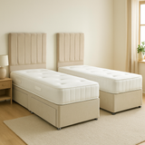 Tencel 1000 Pocket Spung Zip & Link Divan Bed Set