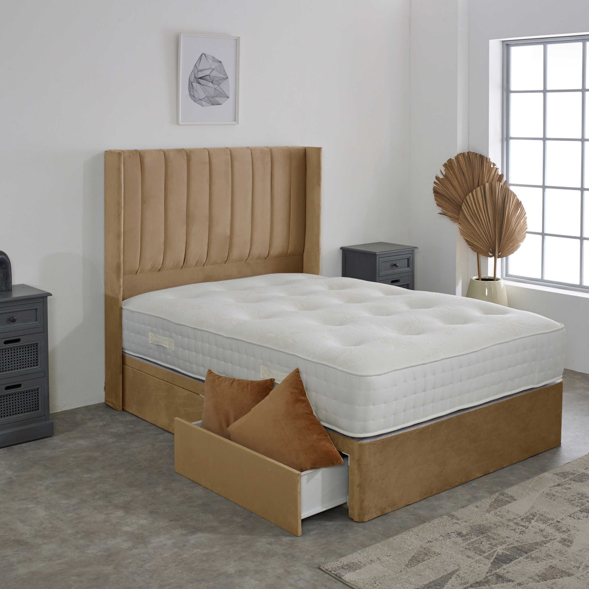 Hendon Winged Divan Bed Set 