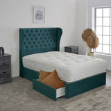 Chesterfield Curved Wing Divan Bed Set 