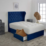 Chesterfield Curved Wing Divan Bed Set 
