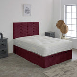Rose Ottoman Storage Divan Bed Set 