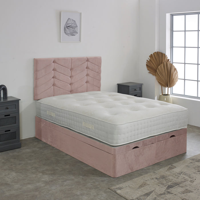 Rose Ottoman Storage Divan Bed Set Divan Bed Direct