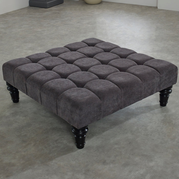 Romeo Cube Upholstered Footstool