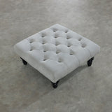 Chesterfield Upholstered Footstool 