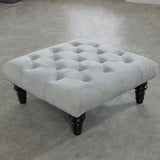 Chesterfield Upholstered Footstool 