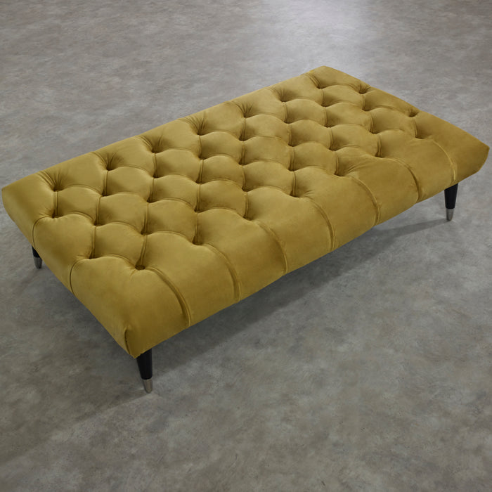 Peony Chesterfield Upholstered Footstool