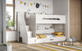 Slick Staircase Bunk Bed White Divan Bed Direct