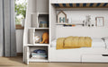 Slick Staircase Bunk Bed White Divan Bed Direct